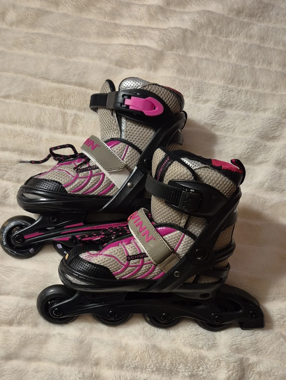 Schwinn Kids Adjustable Inline Skates - Pink and Gray